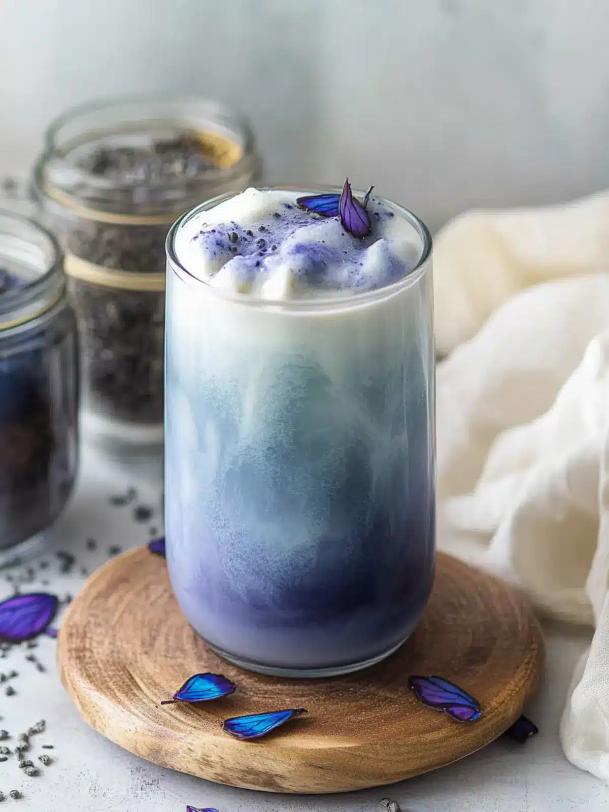 Chill Out with Cold Brewed Butterfly Pea Matcha Latte Magic Cold Brewed Butterfly Pea Matcha Latte