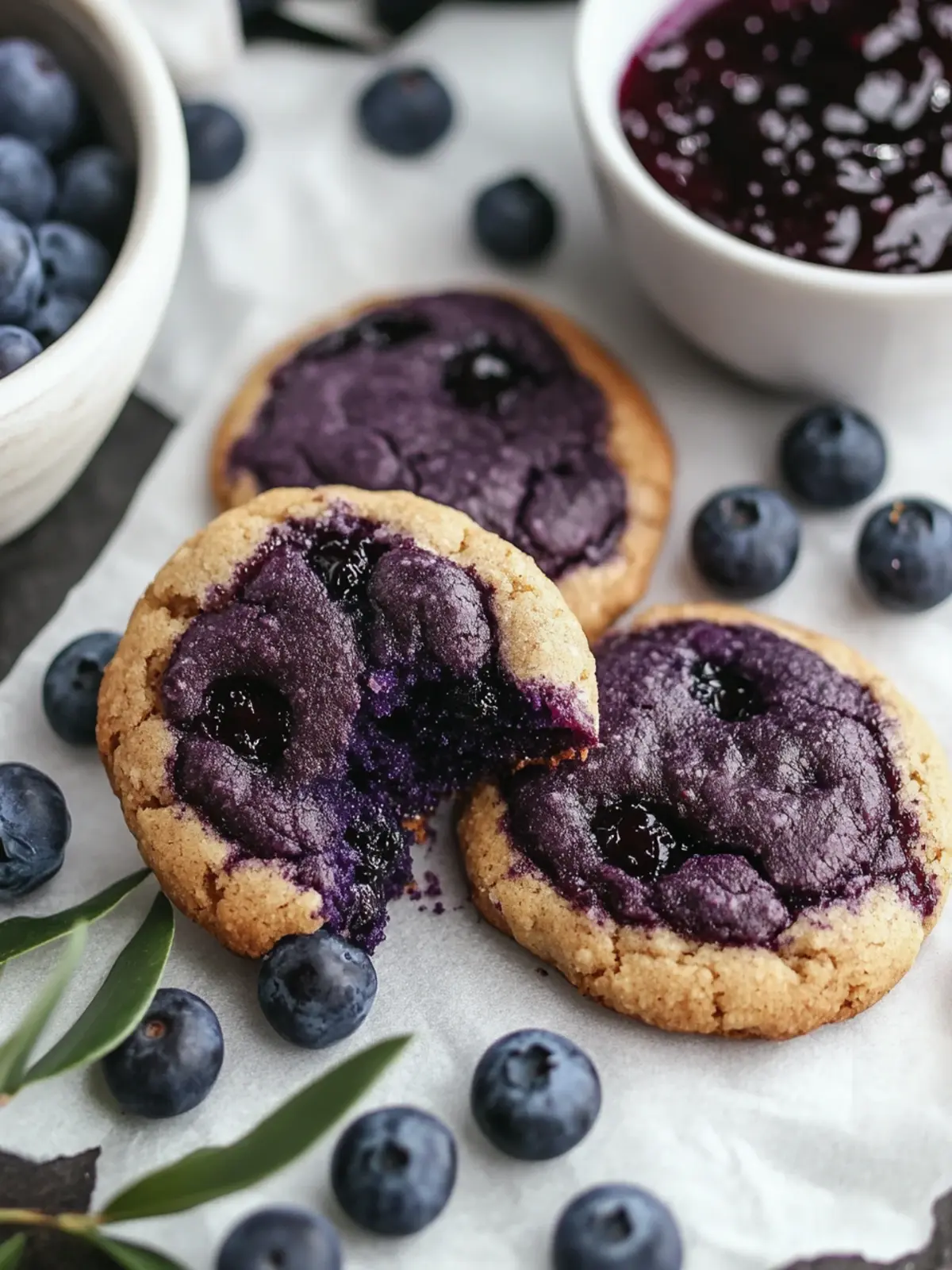 Delicious Blueberry Cookies with Homemade Jam You’ll Love Blueberry Cookies with Homemade Jam