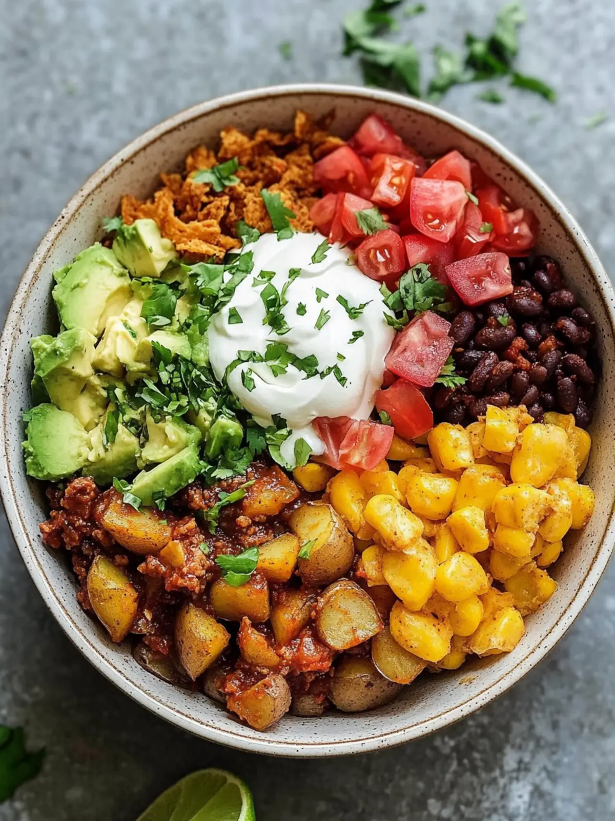 Crispy Loaded Potato Taco Bowl That Will Wow Your Taste Buds Crispy Loaded Potato Taco Bowl