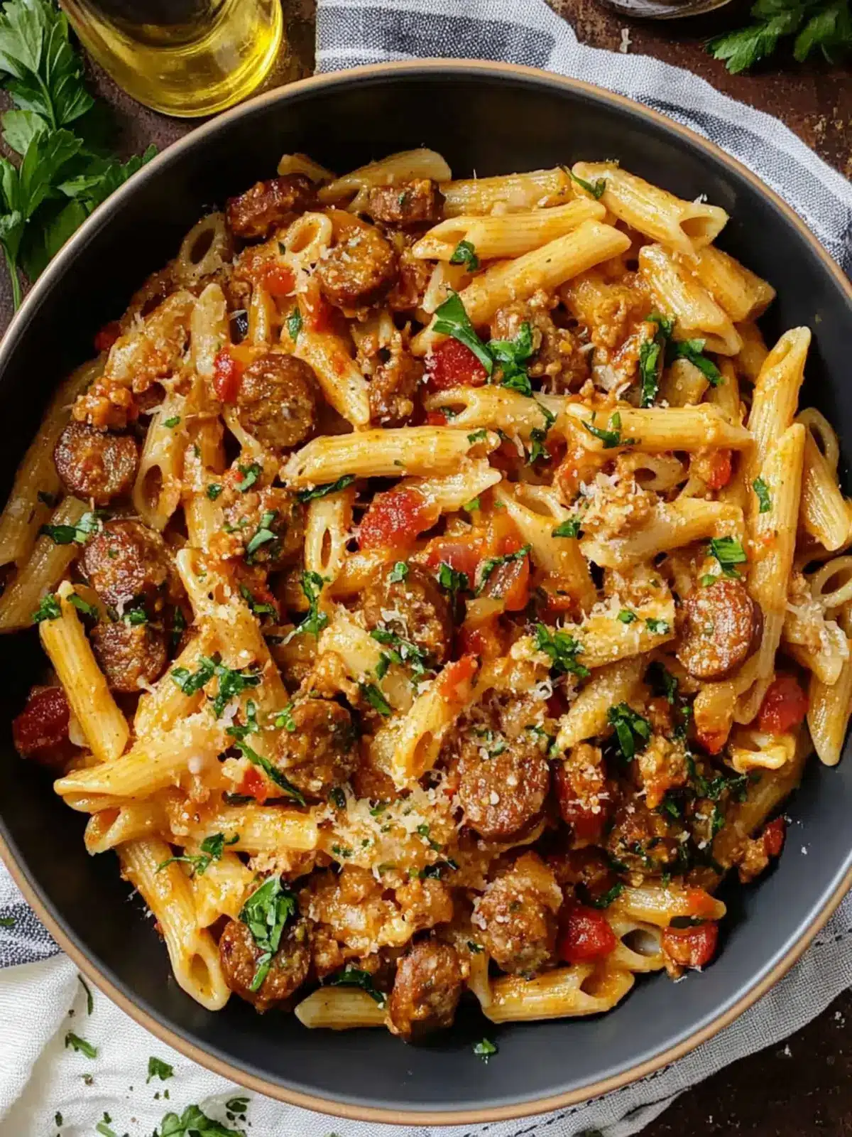 Zesty Cajun Sausage Pasta: One Pot Wonder in 30 Minutes! Cajun Sausage Pasta