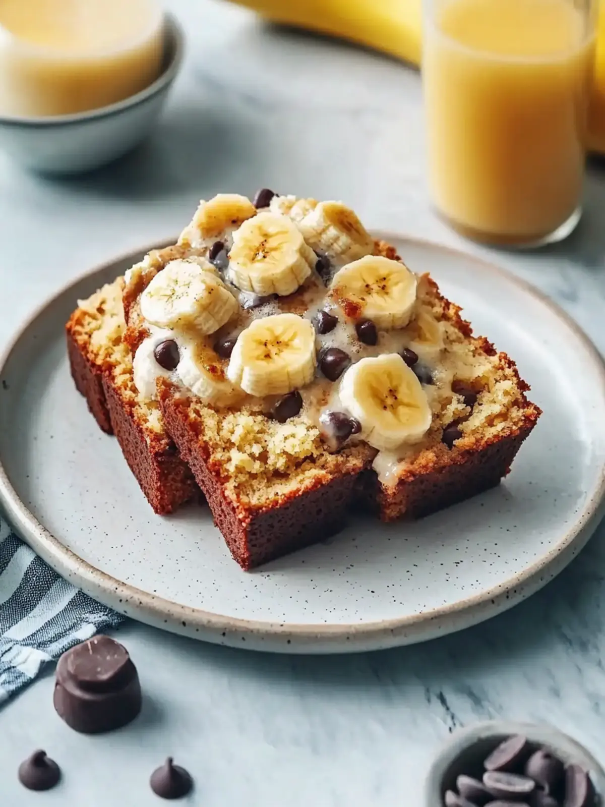 Irresistible Coconut Banana Bread with Melty Chocolate Chips Coconut Banana Bread with Chocolate Chips