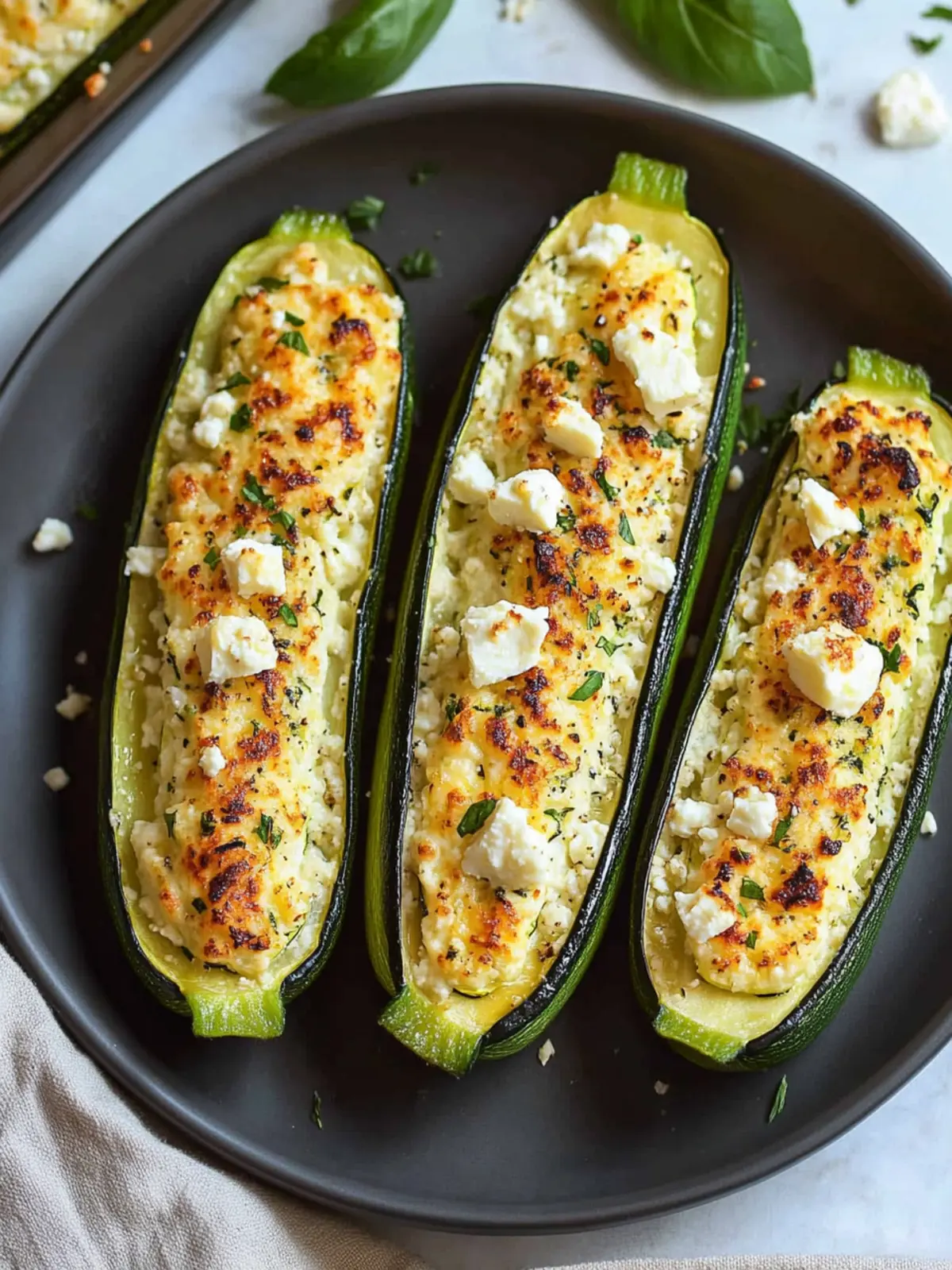 Feta Cheese Stuffed Zucchini: A Flavor-Packed Delight Feta Cheese Stuffed Zucchini