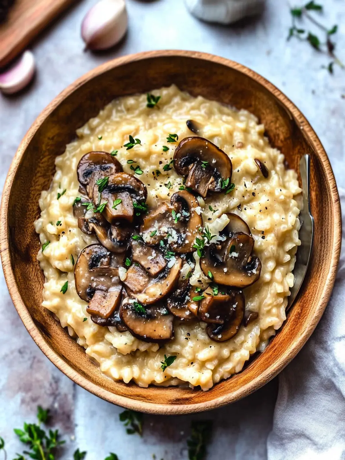 Indulge in Creamy Vegan Mushroom Risotto for Cozy Nights Creamy Vegan Mushroom Risotto