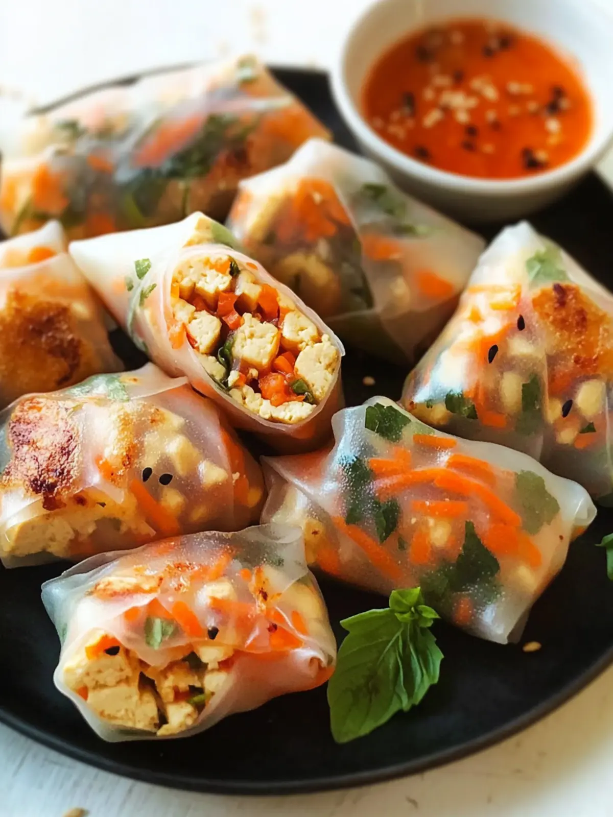 Delicious Tofu Spring Rolls: A Healthier Homemade Treat Tofu Spring Rolls