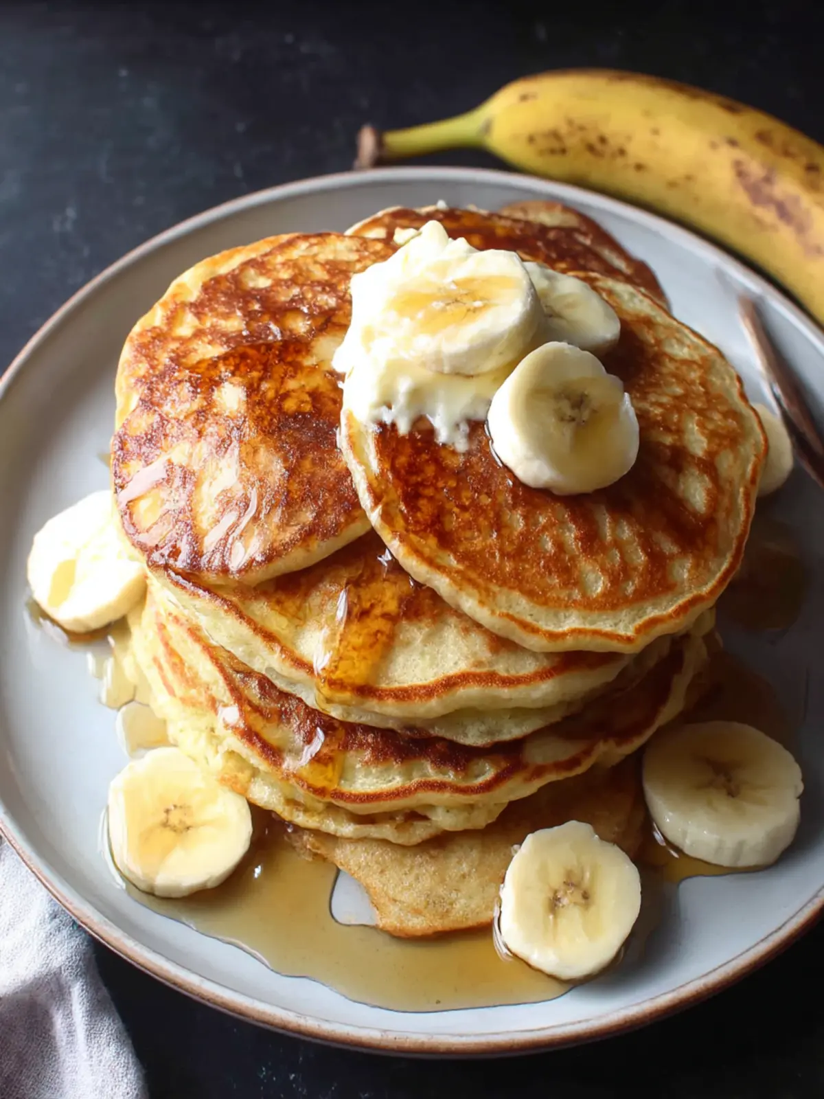 Deliciously Fluffy Banana Yogurt Pancakes in 20 Minutes Banana Yogurt Pancakes