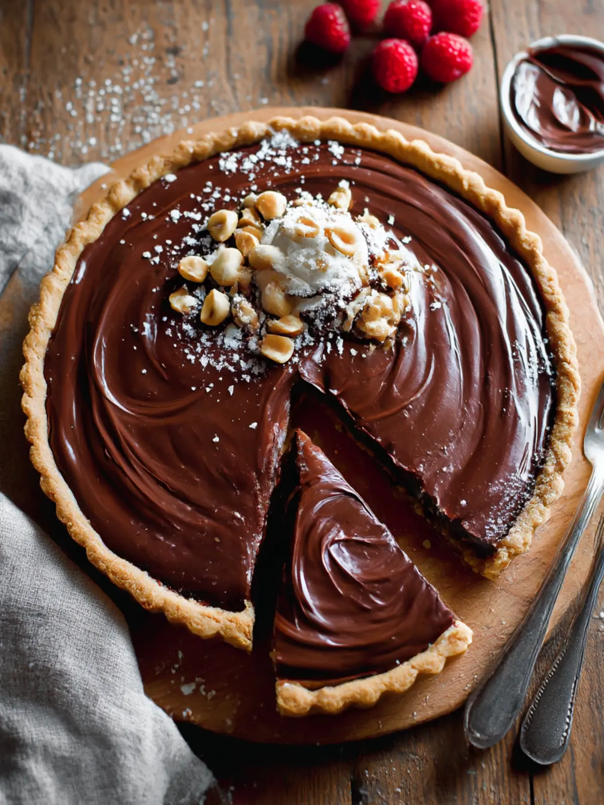 Decadent Nutella Tart with Hazelnut Crust You’ll Crave Nutella Tart