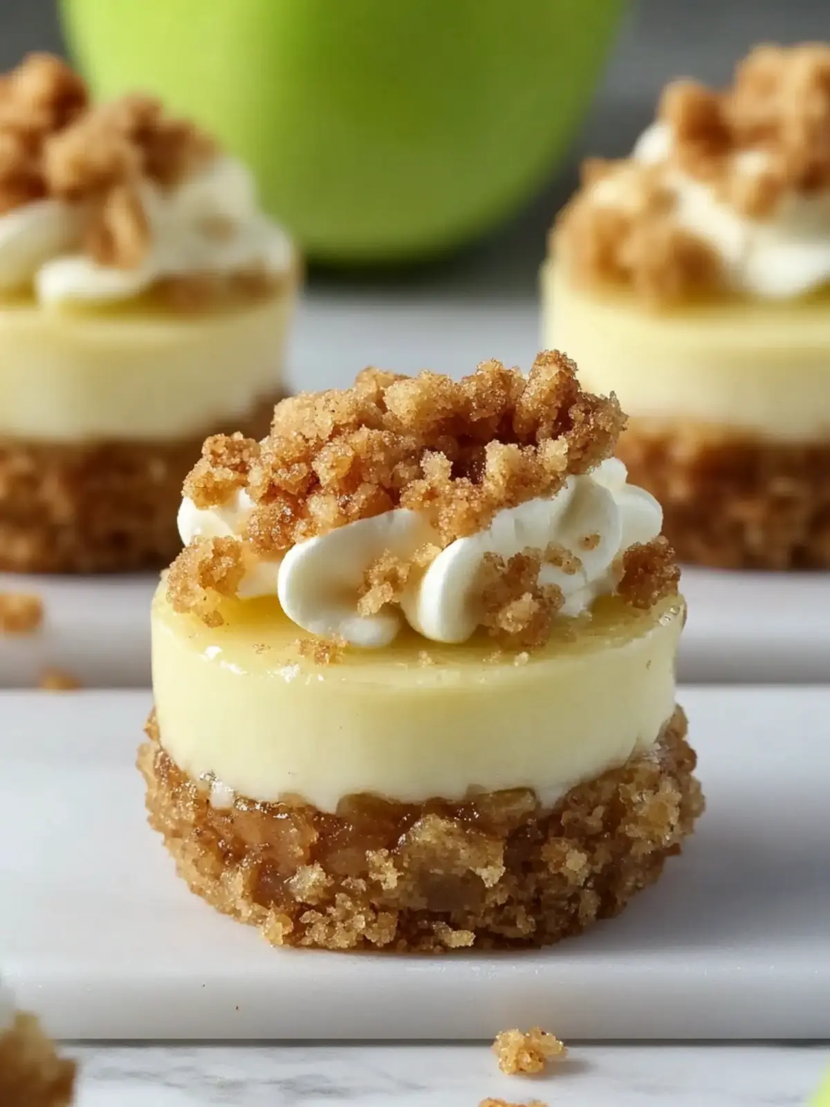 Delicious Apple Crisp Mini Cheesecakes You’ll Love to Make Apple Crisp Mini Cheesecakes