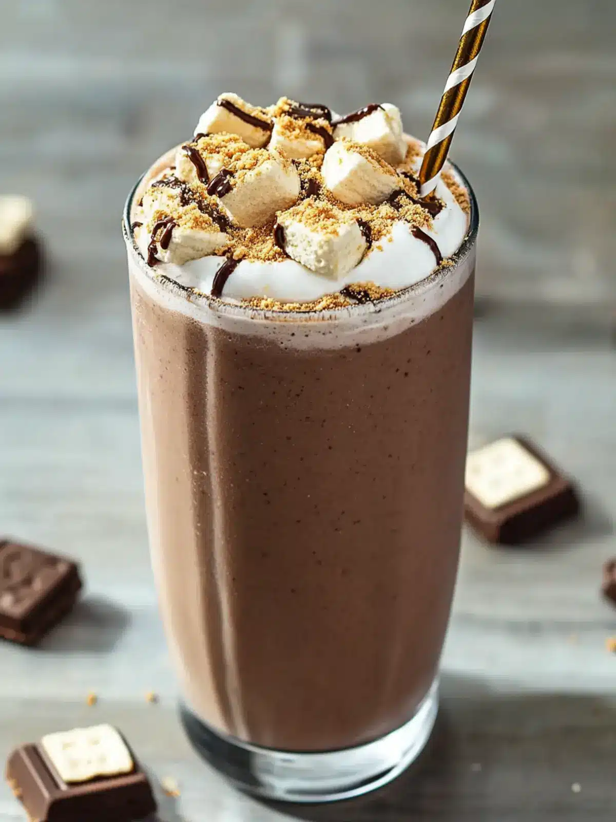 S'mores Protein Shake: Guilt-Free Deliciousness in Minutes S’mores Protein Shake