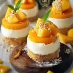 Irresistible Mini Mango Cheesecakes You Can Make Today Mini Mango Cheesecakes