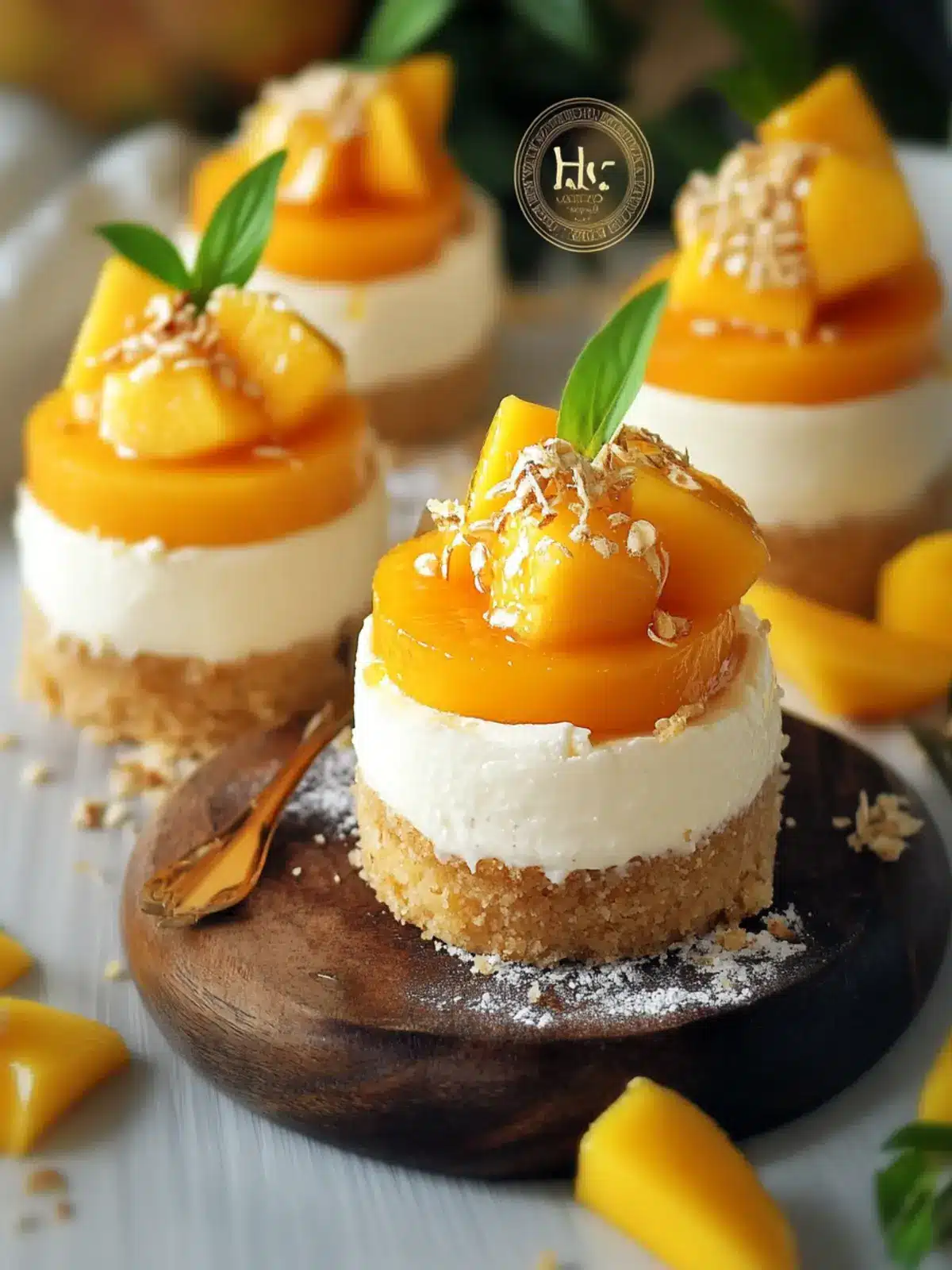 Irresistible Mini Mango Cheesecakes You Can Make Today Mini Mango Cheesecakes