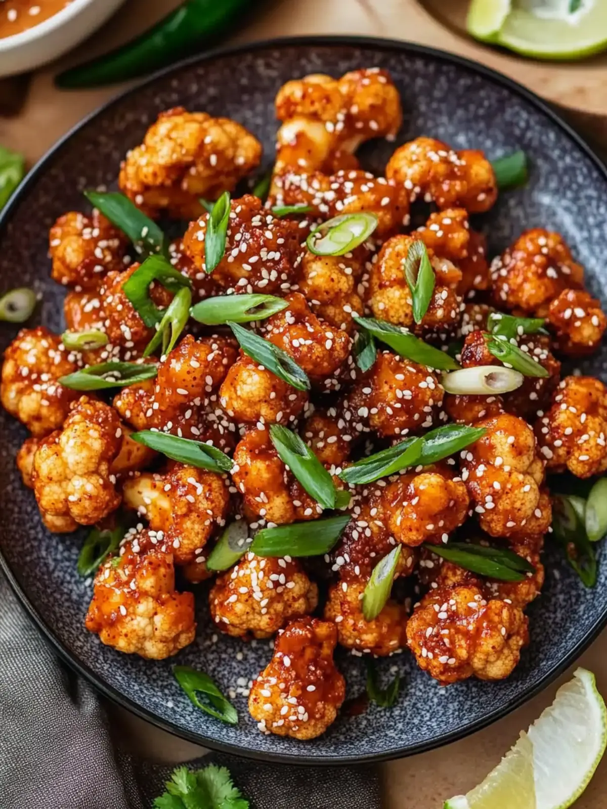 Savor Every Bite of Korean Gochujang Cauliflower Delight Korean Gochujang Cauliflower