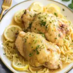 Savory Crockpot Angel Chicken Over Creamy Pasta Delight Crockpot Angel Chicken
