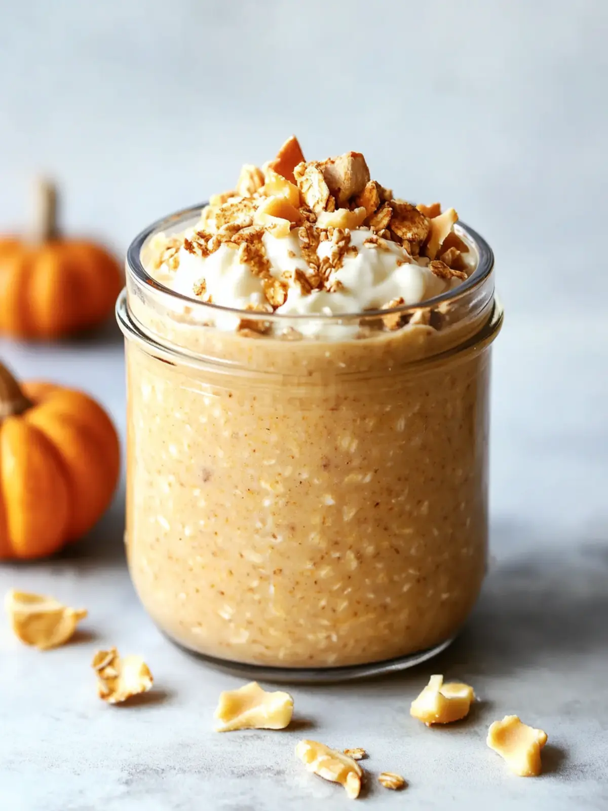 Pumpkin Cheesecake Overnight Oats for Cozy Fall Mornings Pumpkin Cheesecake Overnight Oats