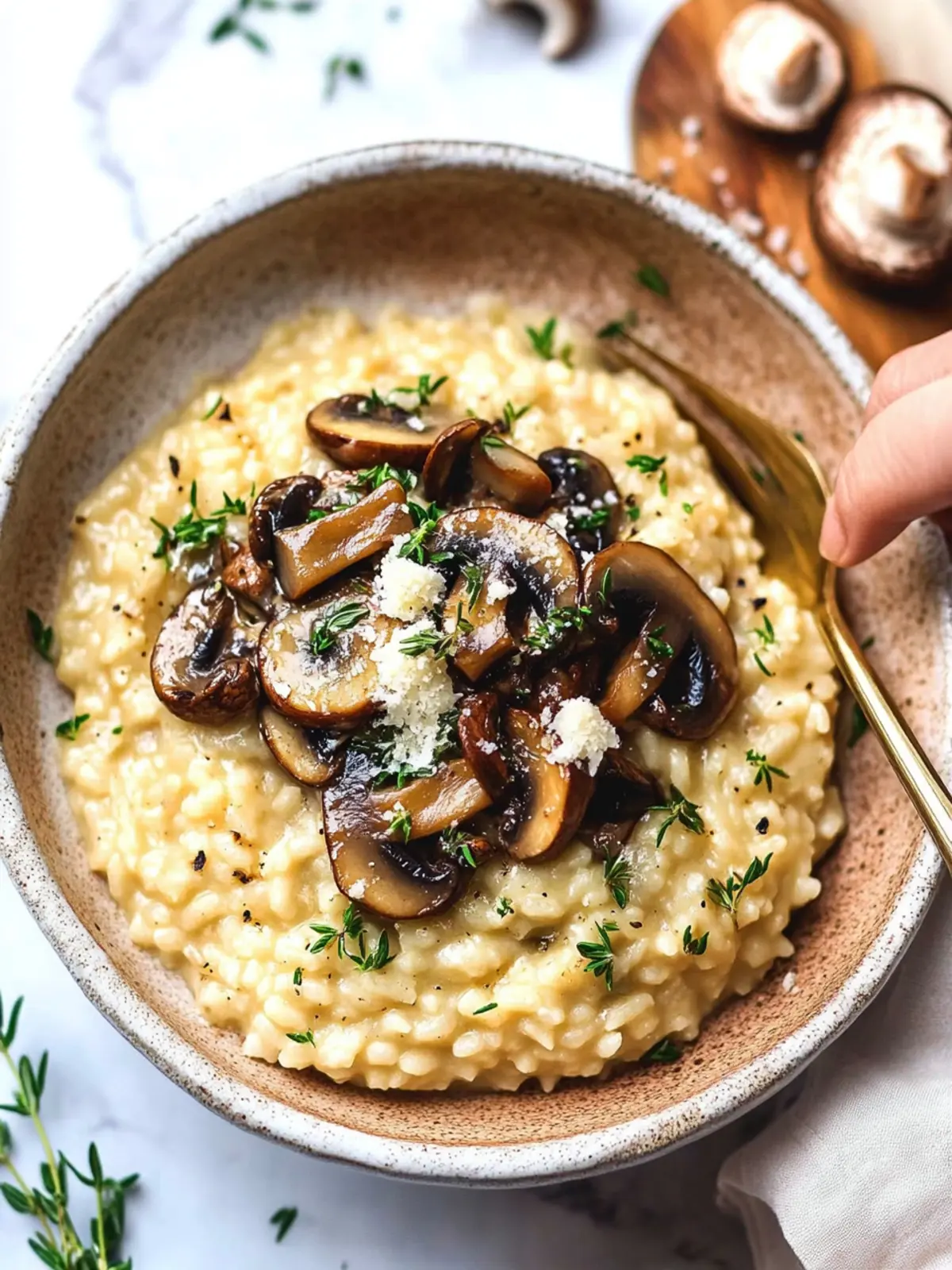 Indulge in Creamy Vegan Mushroom Risotto for Cozy Nights Creamy Vegan Mushroom Risotto