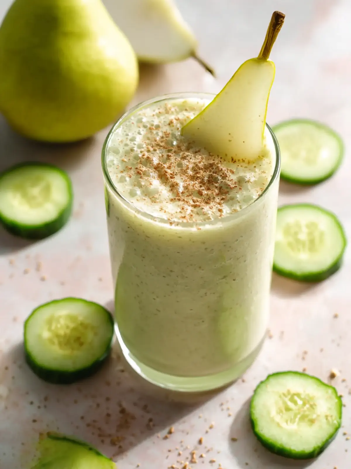 Revitalize Your Day with a Refreshing Cucumber Pear Smoothie Cucumber Pear Smoothie