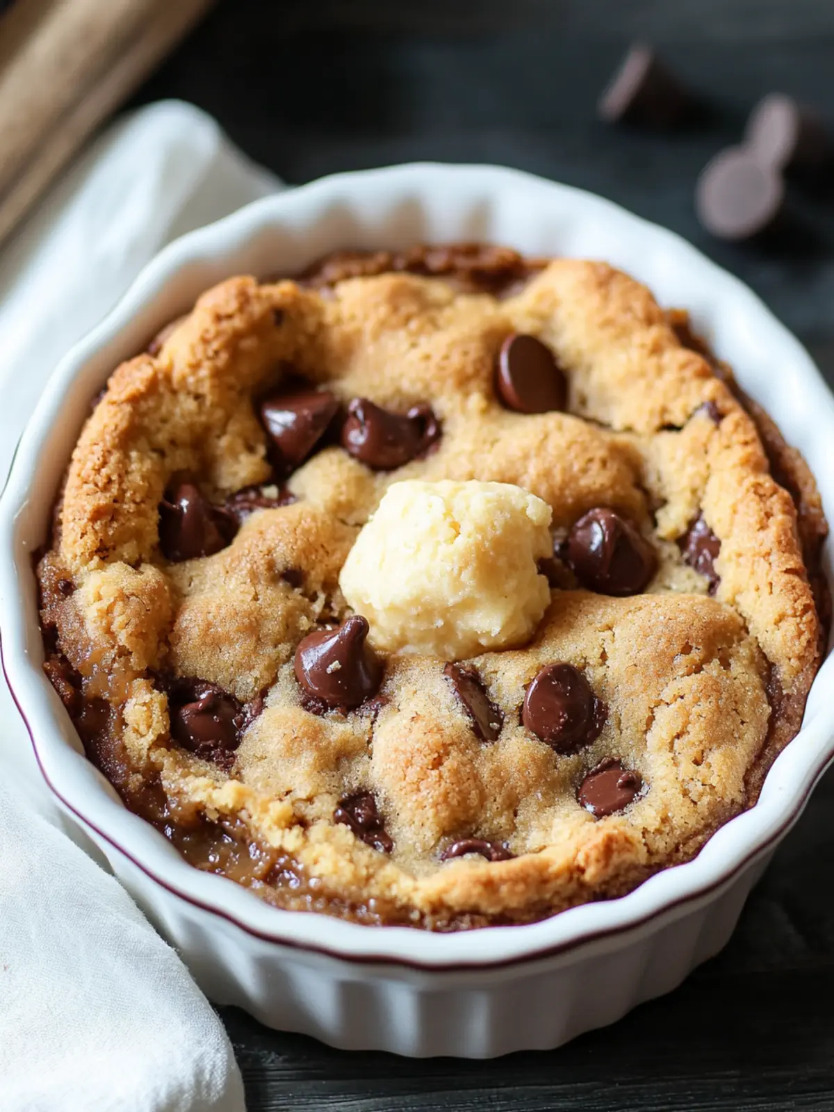Decadent Caramel Chocolate Chip Cookie Cobbler Delight Caramel Chocolate Chip Cookie Cobbler