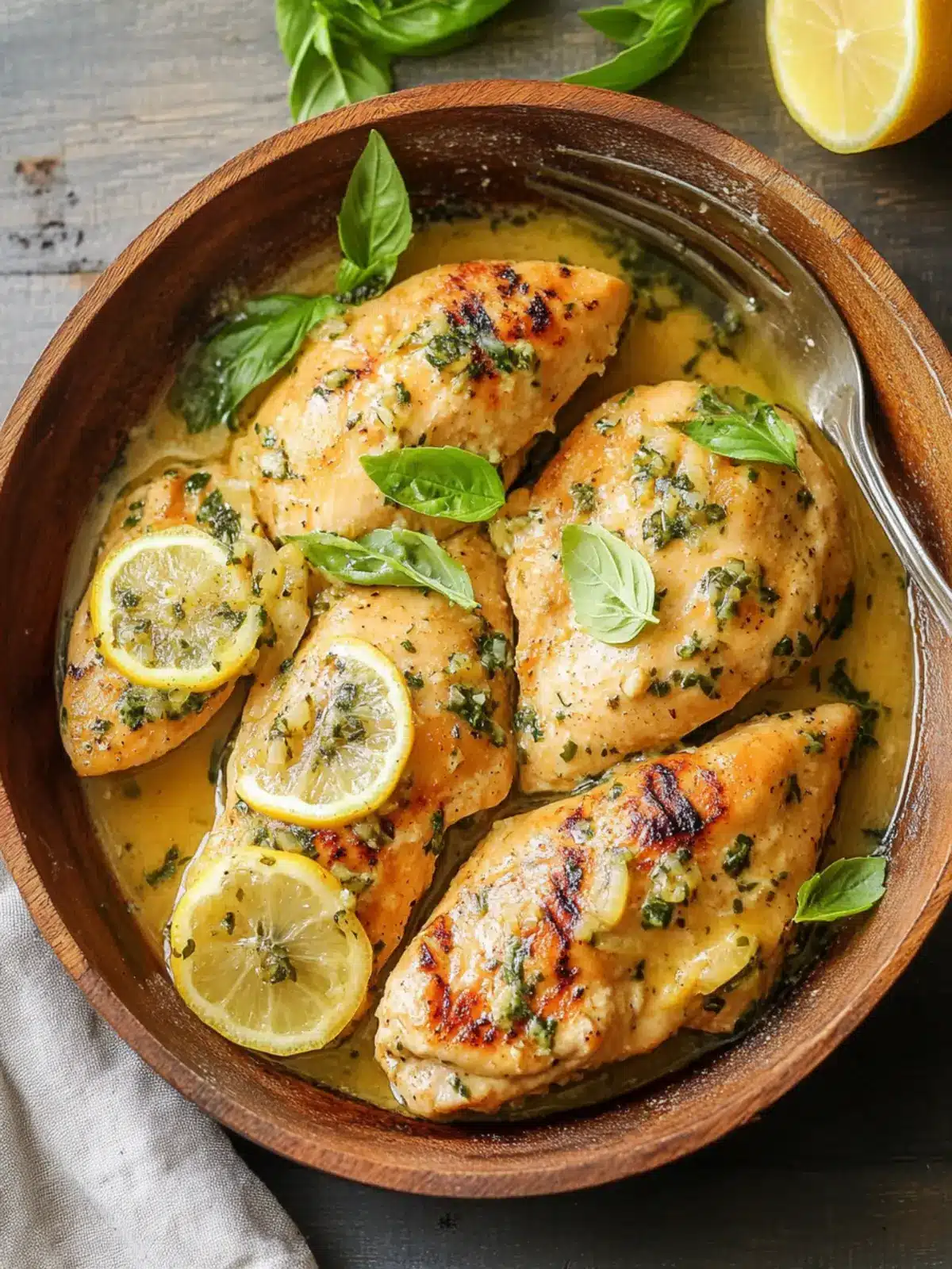 Savor the Zest: Easy Lemon Basil Chicken Recipe Delight Lemon Basil Chicken