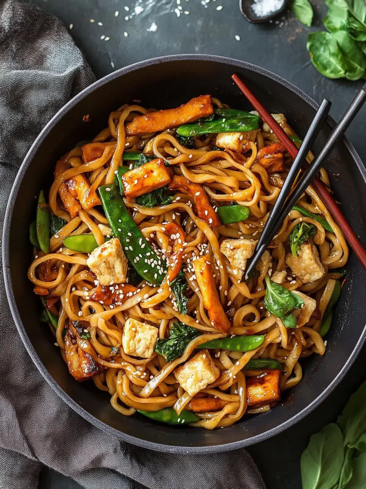 Delicious Vegan Yaki Udon in 22 Minutes or Less Vegan Yaki Udon
