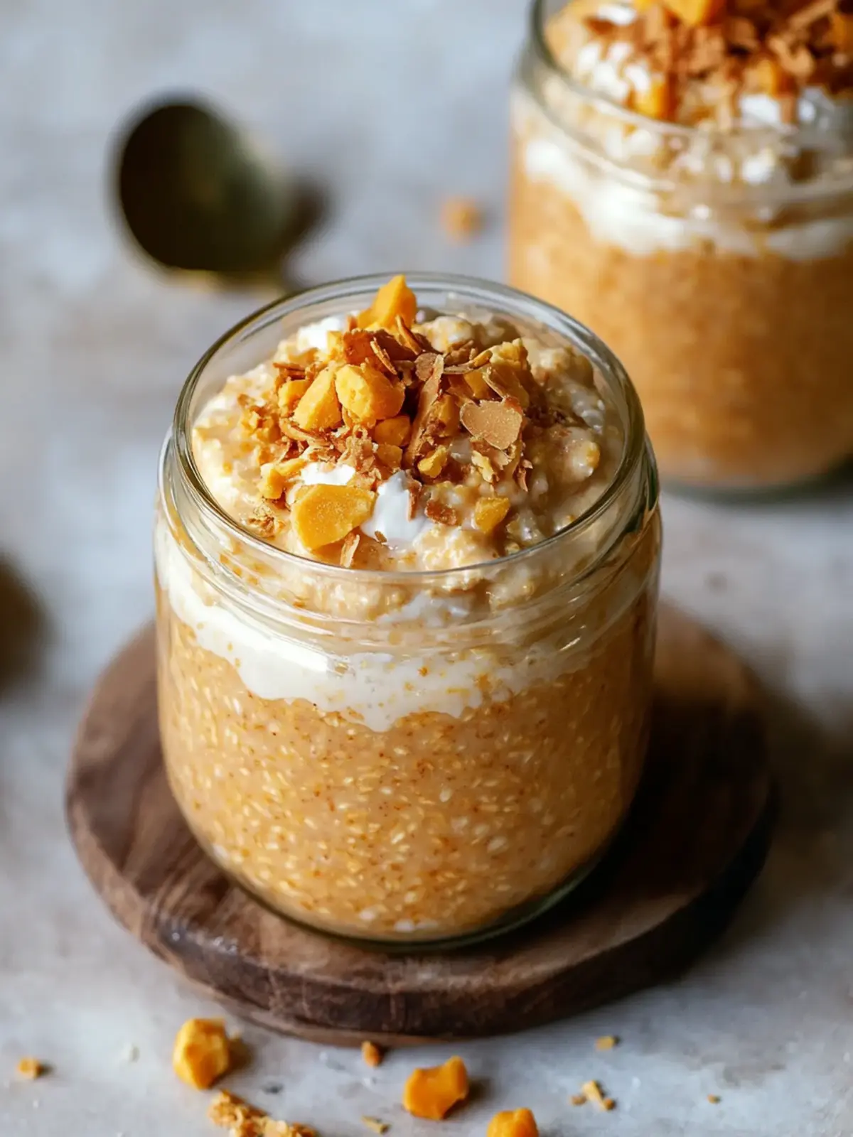 Pumpkin Cheesecake Overnight Oats for Cozy Fall Mornings Pumpkin Cheesecake Overnight Oats