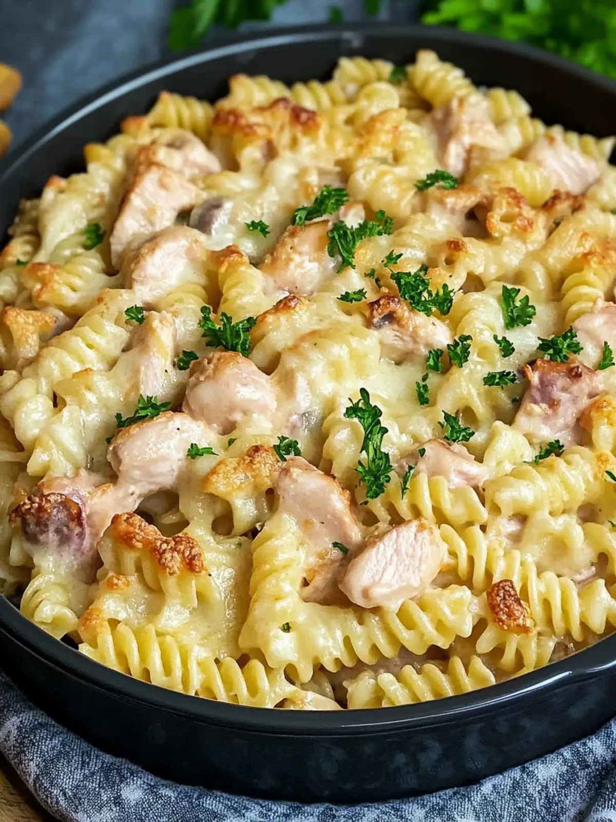 Creamy Chicken Cordon Bleu Pasta Bake That's Pure Comfort Chicken Cordon Bleu Pasta Bake