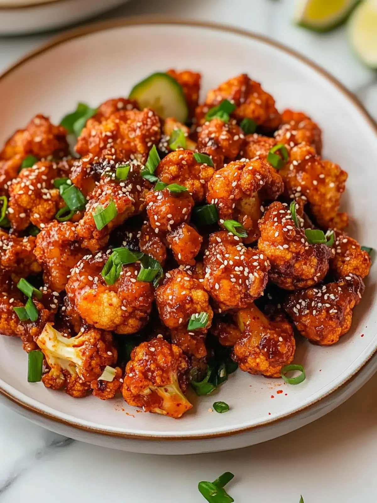 Savor Every Bite of Korean Gochujang Cauliflower Delight Korean Gochujang Cauliflower