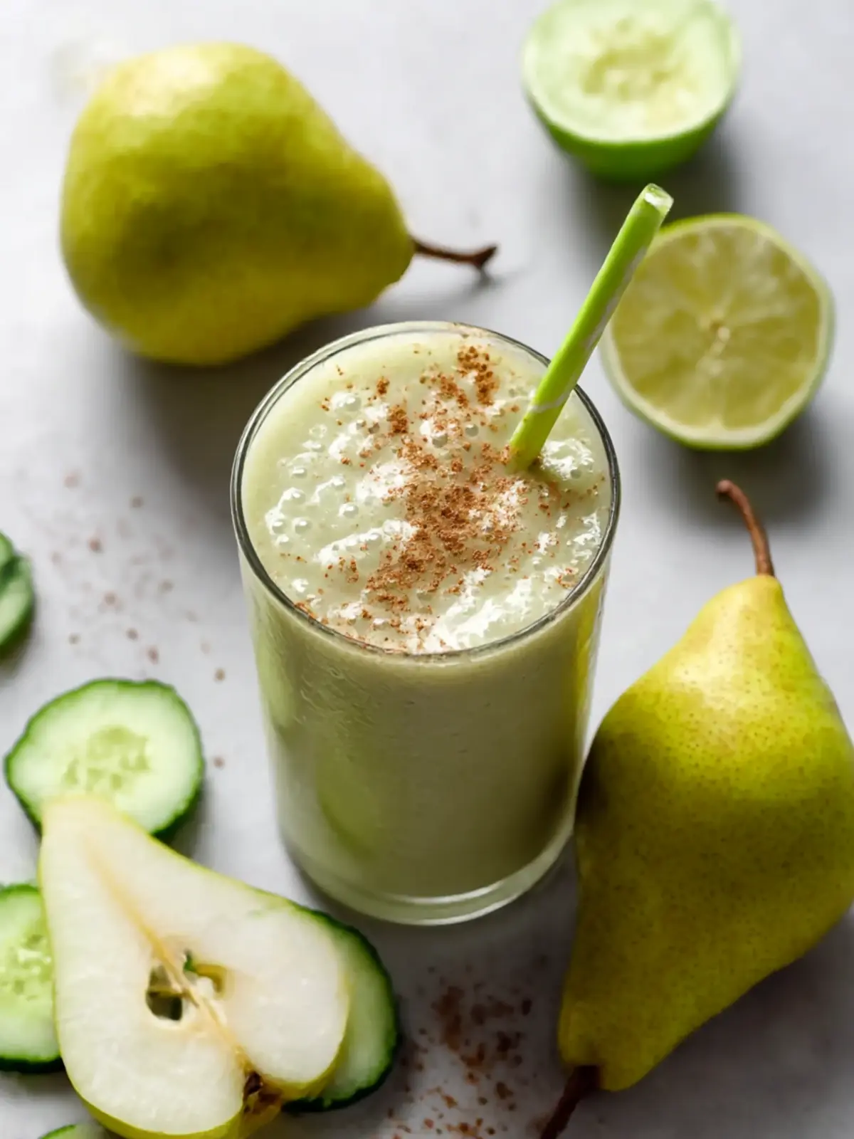 Revitalize Your Day with a Refreshing Cucumber Pear Smoothie Cucumber Pear Smoothie