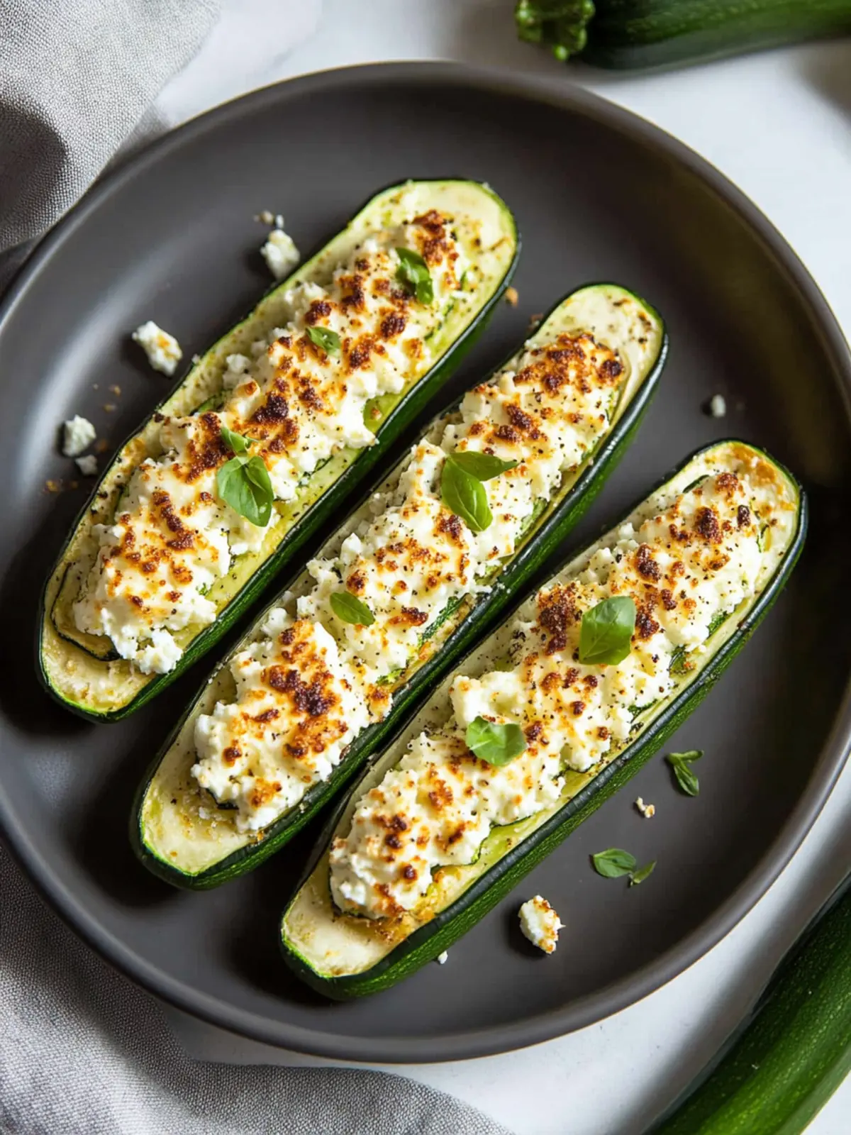 Feta Cheese Stuffed Zucchini: A Flavor-Packed Delight Feta Cheese Stuffed Zucchini