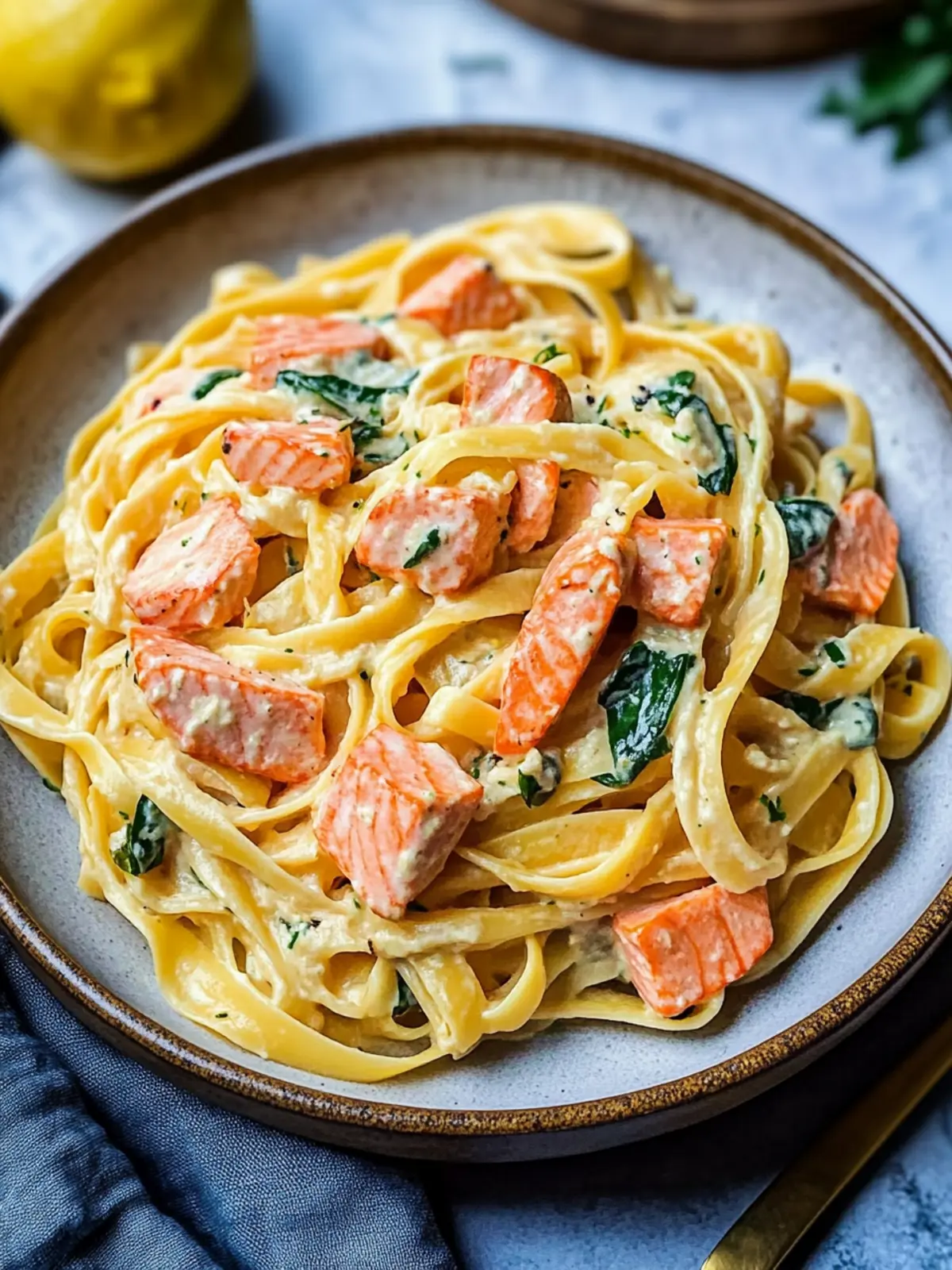 Creamy Salmon Fettuccine That Will Elevate Your Dinner Game Salmon Fettuccine