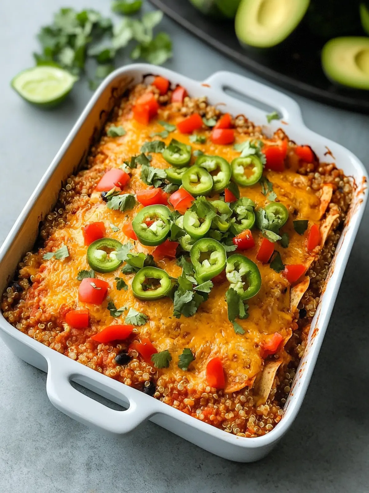 Satisfy Your Cravings with Quinoa Enchilada Casserole Quinoa Enchilada Casserole