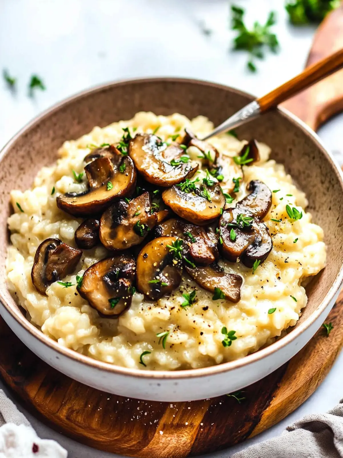 Indulge in Creamy Vegan Mushroom Risotto for Cozy Nights Creamy Vegan Mushroom Risotto