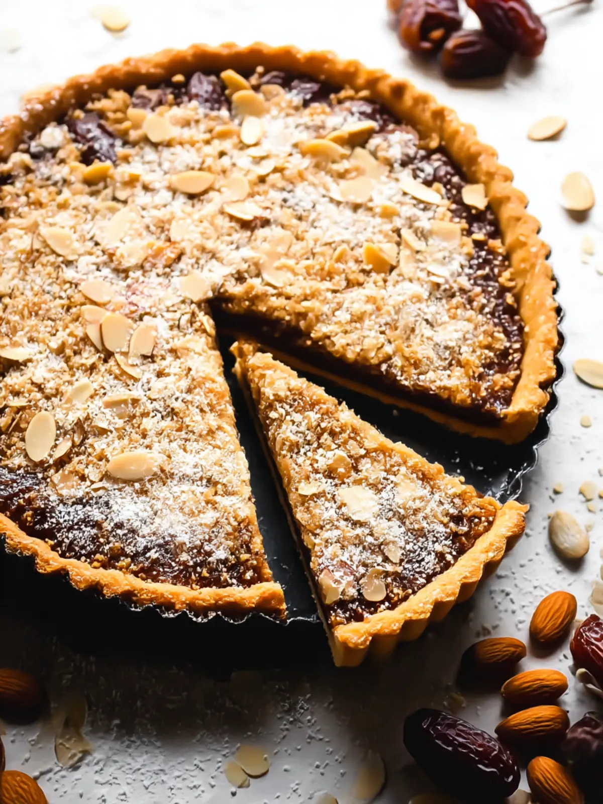Delicious Almond & Medjool Date Tart for Sweet Cravings Almond & Medjool Date Tart