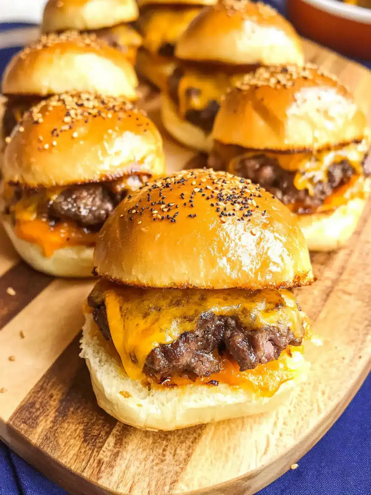 Mouthwatering Beef & Cheddar Sliders for Game Day Bliss Beef & Cheddar Sliders
