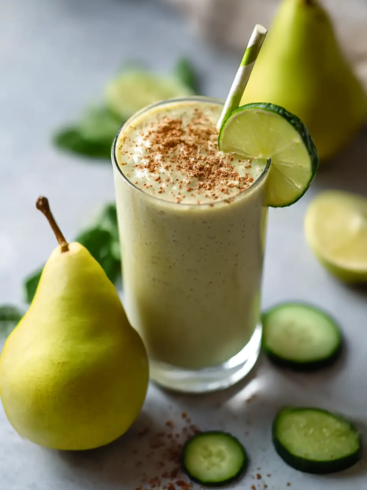 Revitalize Your Day with a Refreshing Cucumber Pear Smoothie Cucumber Pear Smoothie
