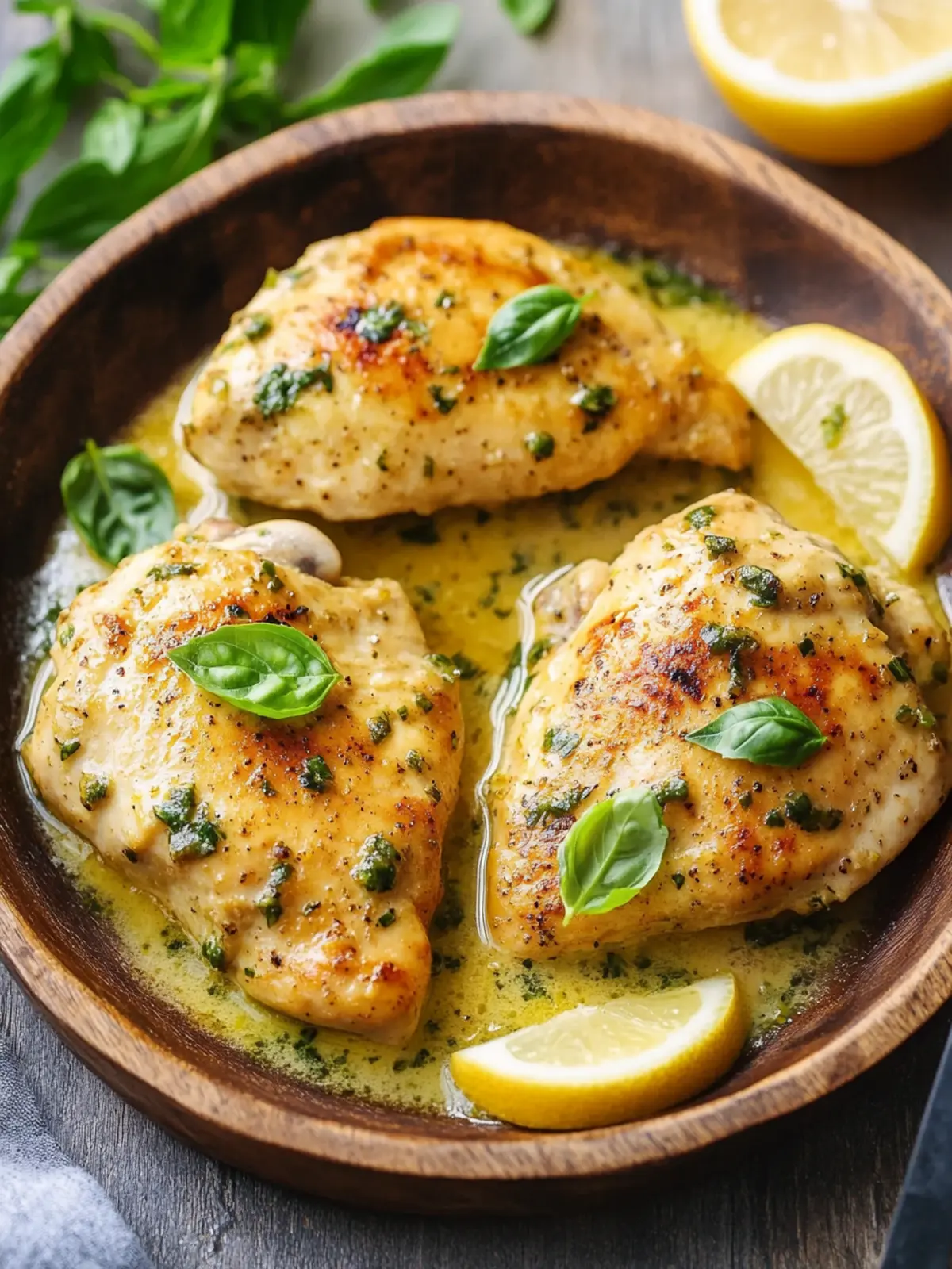 Savor the Zest: Easy Lemon Basil Chicken Recipe Delight Lemon Basil Chicken
