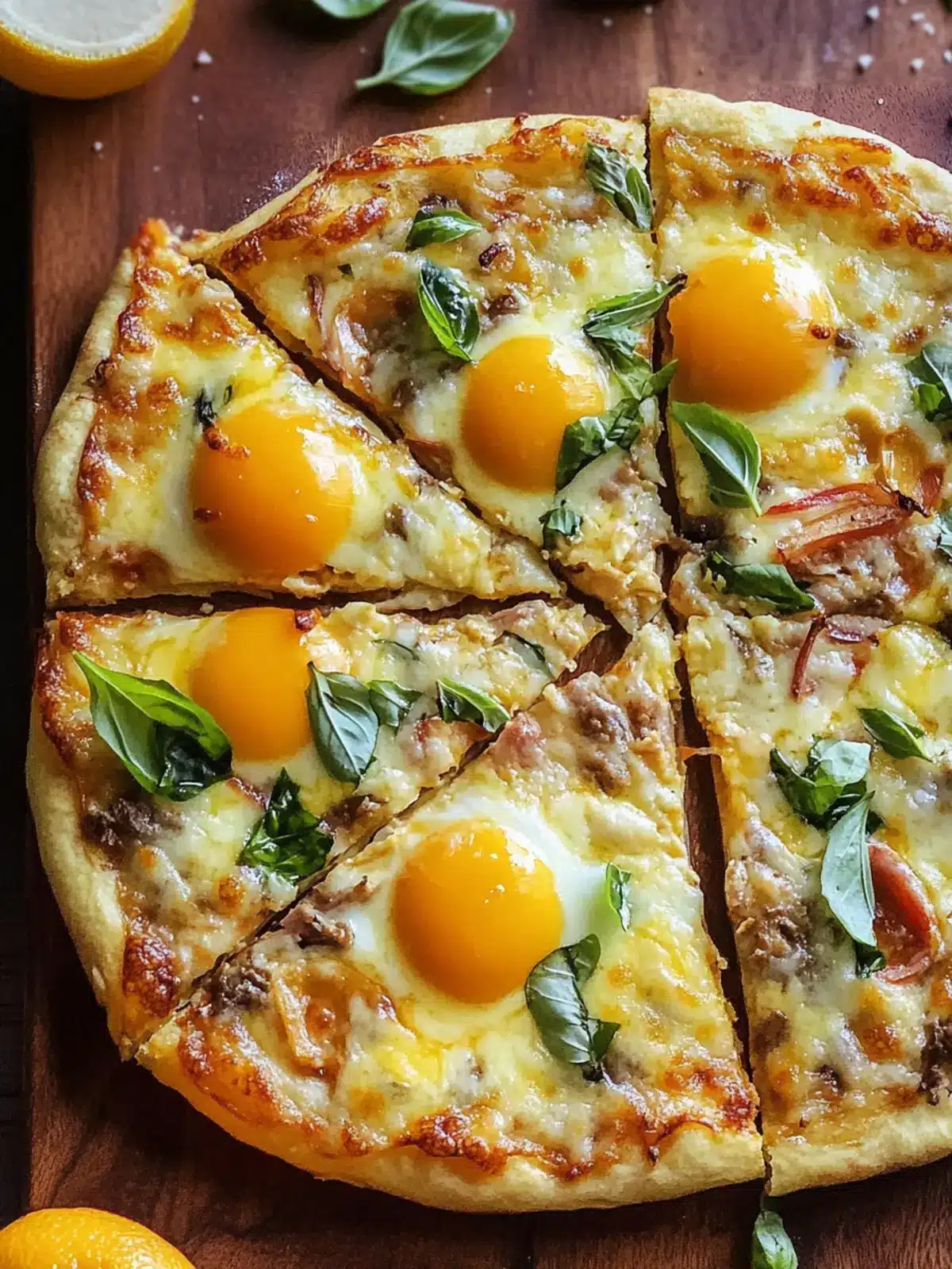 Irresistible Breakfast Pizza: A Morning Game Changer! Breakfast Pizza