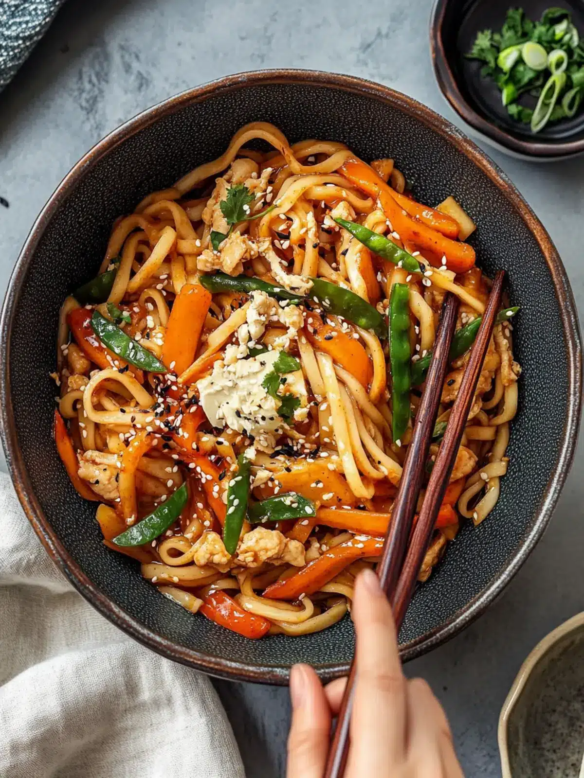 Delicious Vegan Yaki Udon in 22 Minutes or Less Vegan Yaki Udon