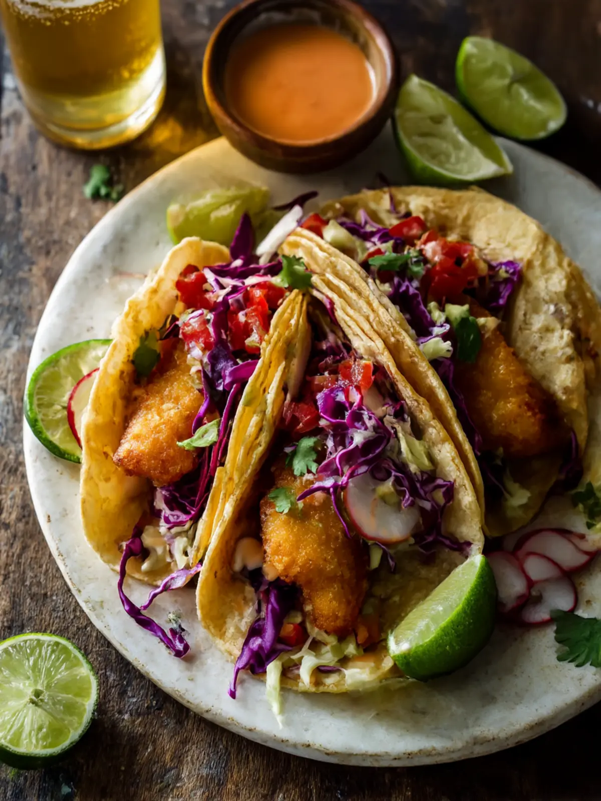 Baja Fish Tacos: Crispy, Fresh, and Bursting with Flavor! Baja Fish Tacos