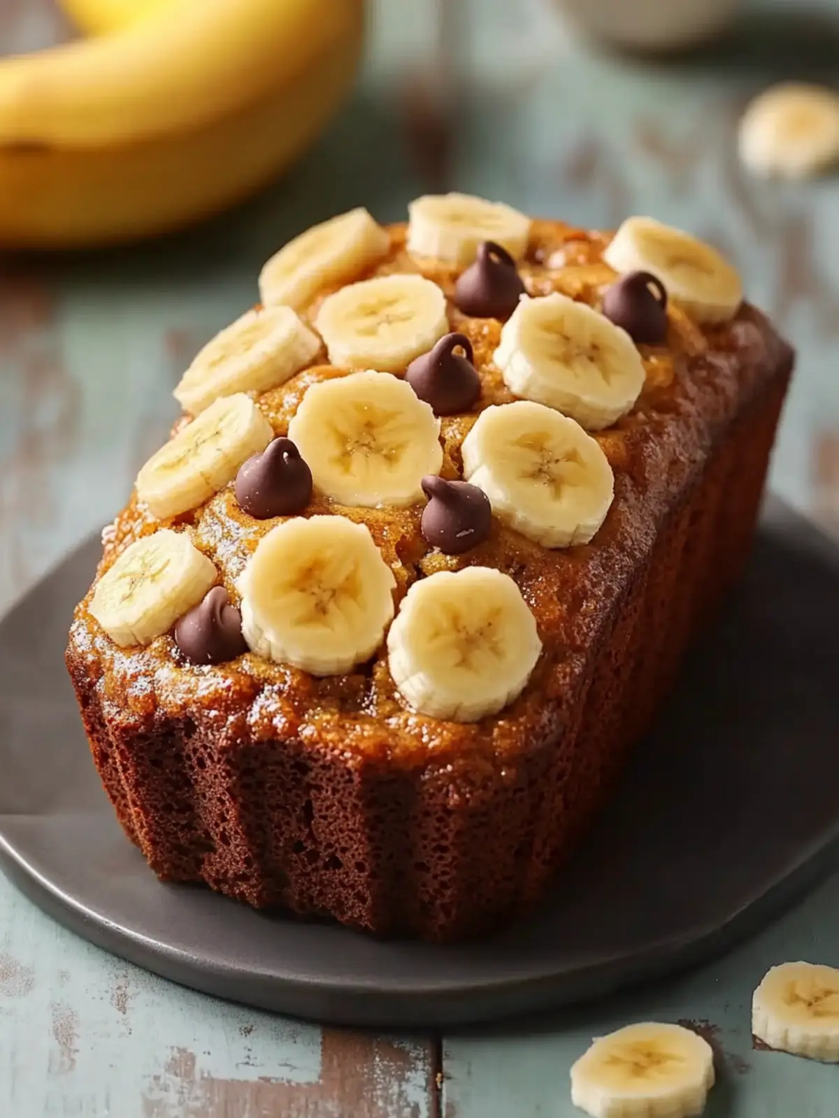 Irresistible Coconut Banana Bread with Melty Chocolate Chips Coconut Banana Bread with Chocolate Chips
