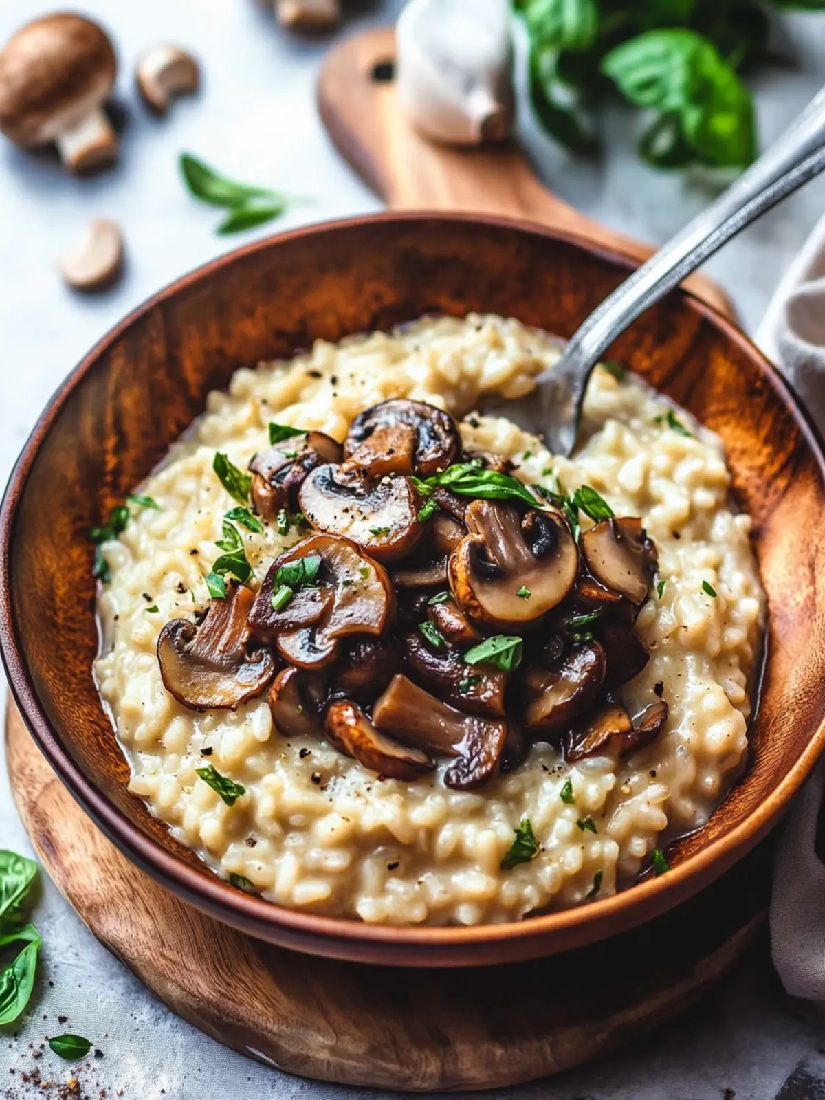 Indulge in Creamy Vegan Mushroom Risotto for Cozy Nights Creamy Vegan Mushroom Risotto