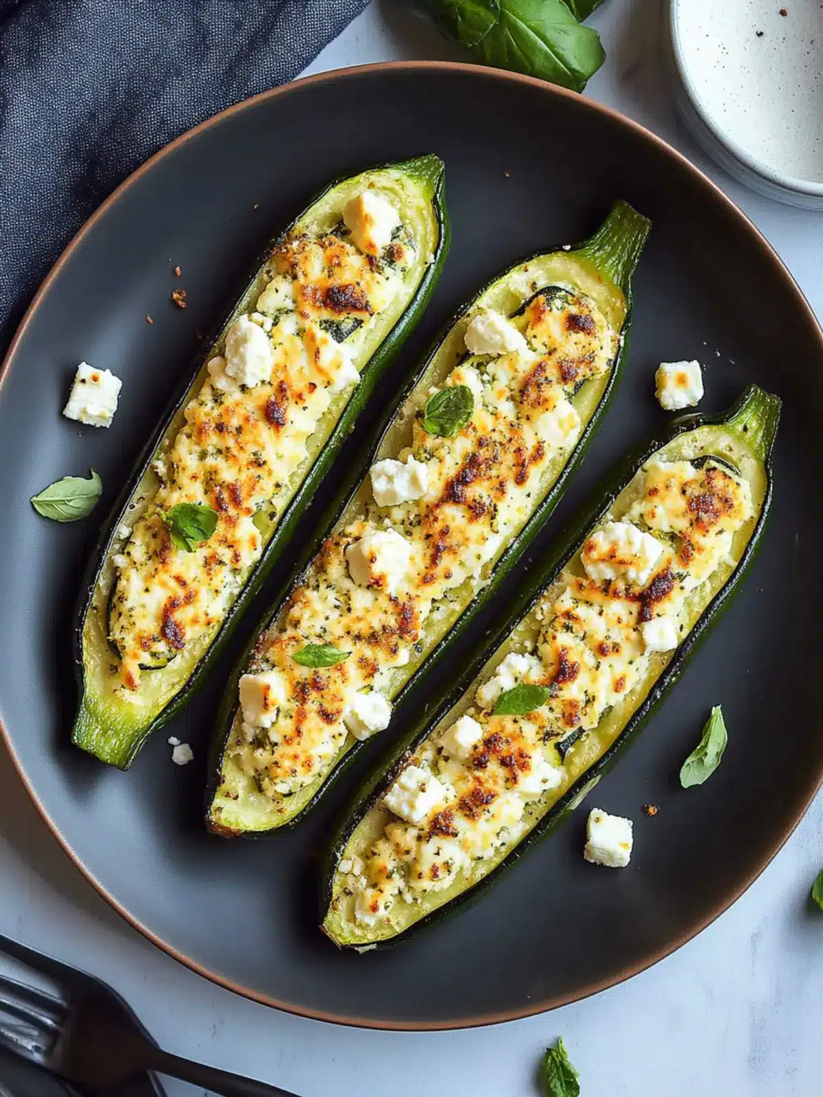 Feta Cheese Stuffed Zucchini: A Flavor-Packed Delight Feta Cheese Stuffed Zucchini