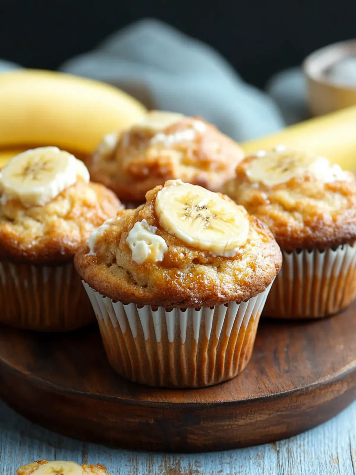 Decadent Banana Cream Cheese Muffins That You'll Love Banana Cream Cheese Muffins