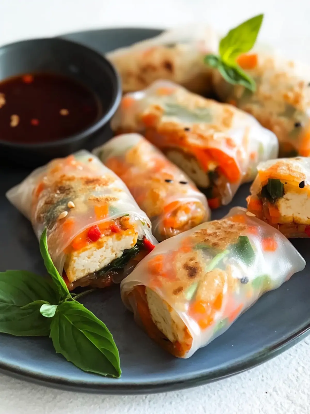 Delicious Tofu Spring Rolls: A Healthier Homemade Treat Tofu Spring Rolls