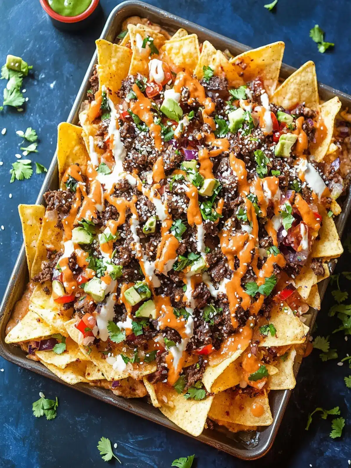 Korean Beef Nachos: A Bold Twist on Your Game Night Snack! KOREAN BEEF NACHOS