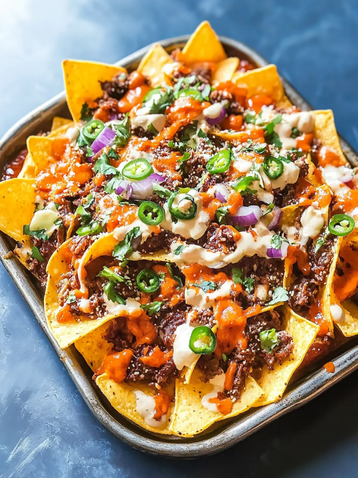 Korean Beef Nachos: A Bold Twist on Your Game Night Snack! KOREAN BEEF NACHOS
