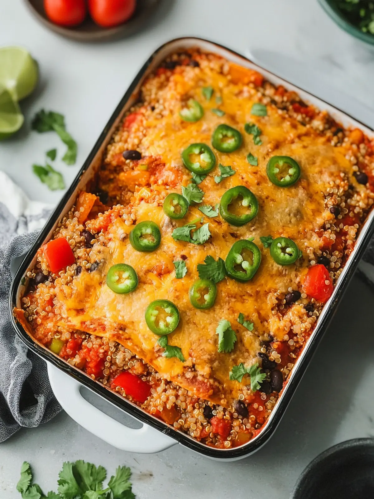 Satisfy Your Cravings with Quinoa Enchilada Casserole Quinoa Enchilada Casserole