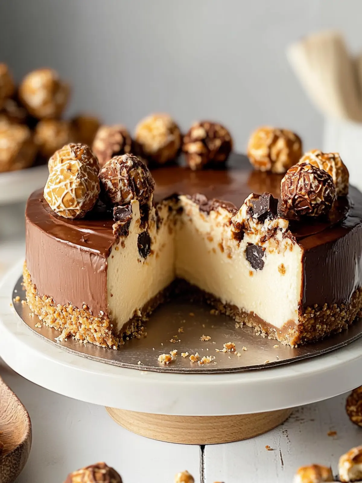 Decadent Ferrero Rocher Cheesecake That Needs No Baking Ferrero Rocher Cheesecake