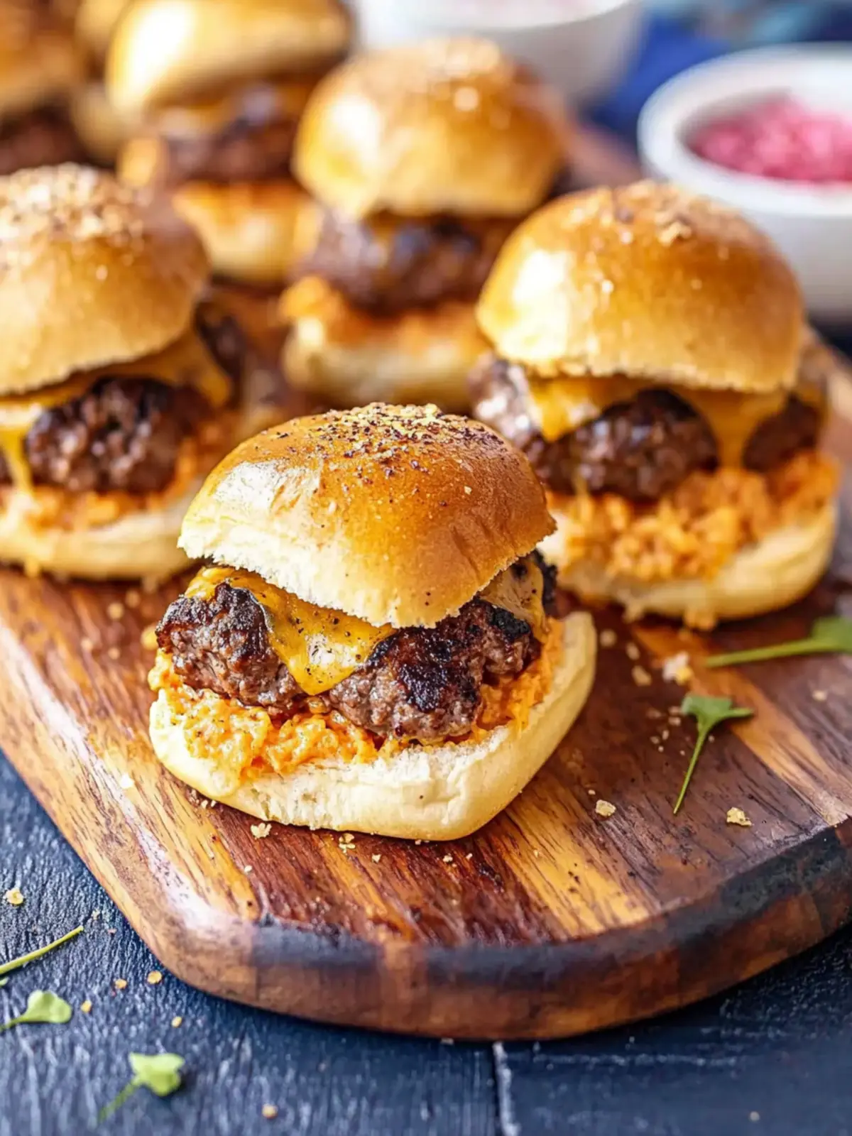 Mouthwatering Beef & Cheddar Sliders for Game Day Bliss Beef & Cheddar Sliders