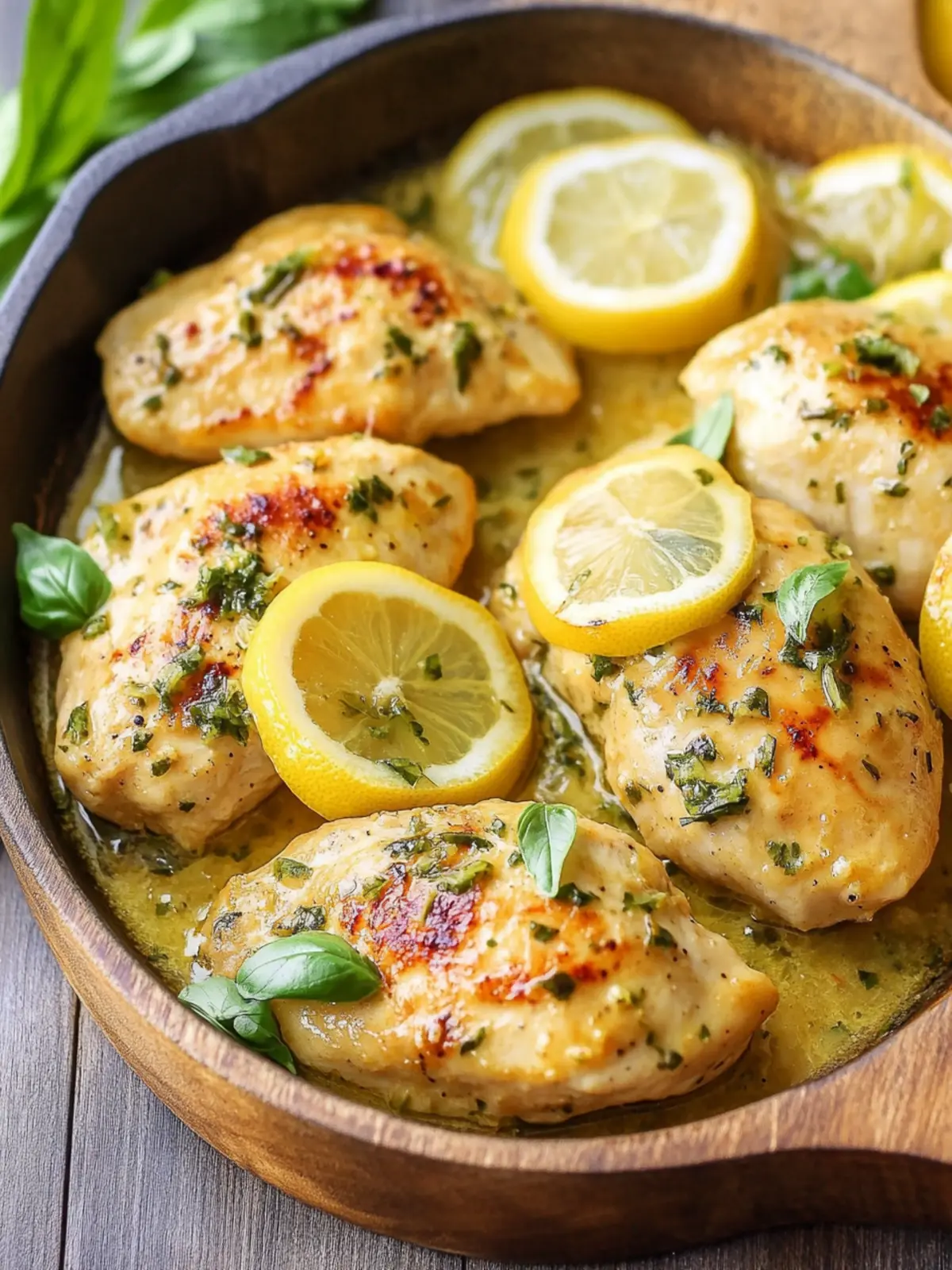 Savor the Zest: Easy Lemon Basil Chicken Recipe Delight Lemon Basil Chicken
