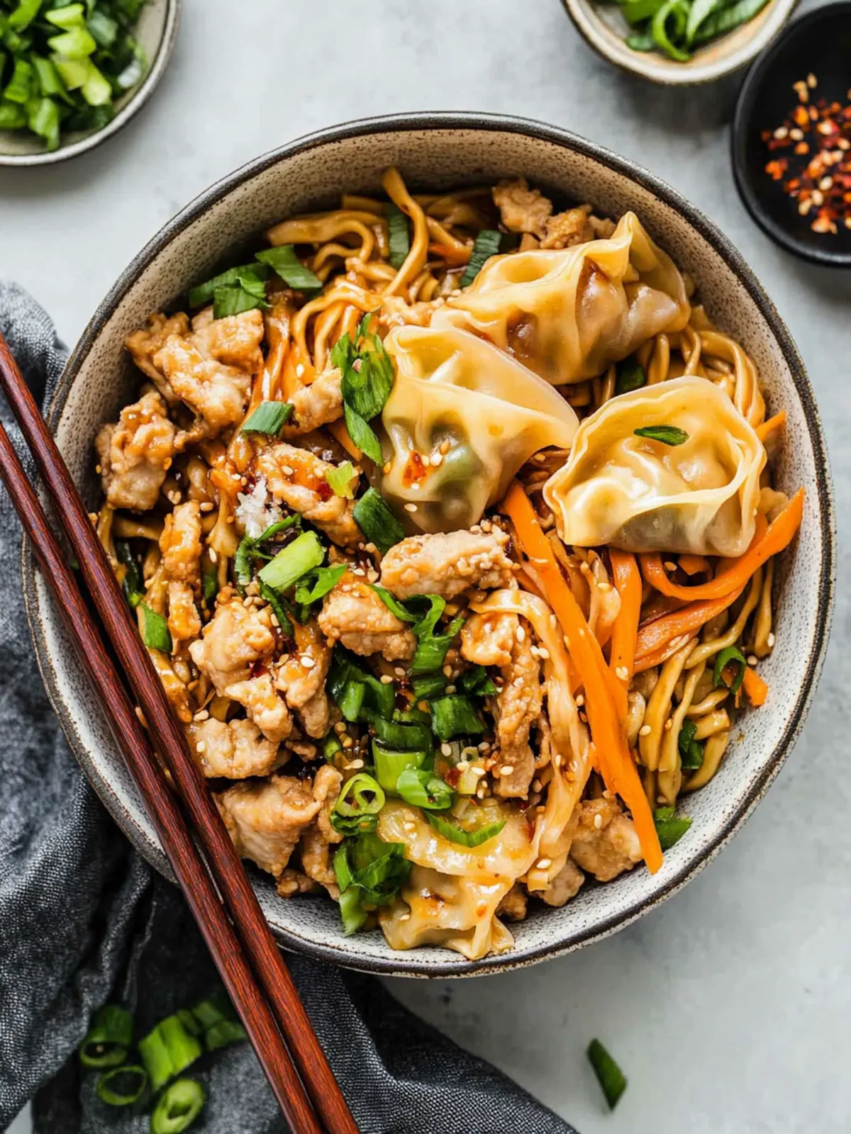 Savor Potsticker Noodle Bowls in Just 15 Minutes! Potsticker Noodle Bowls