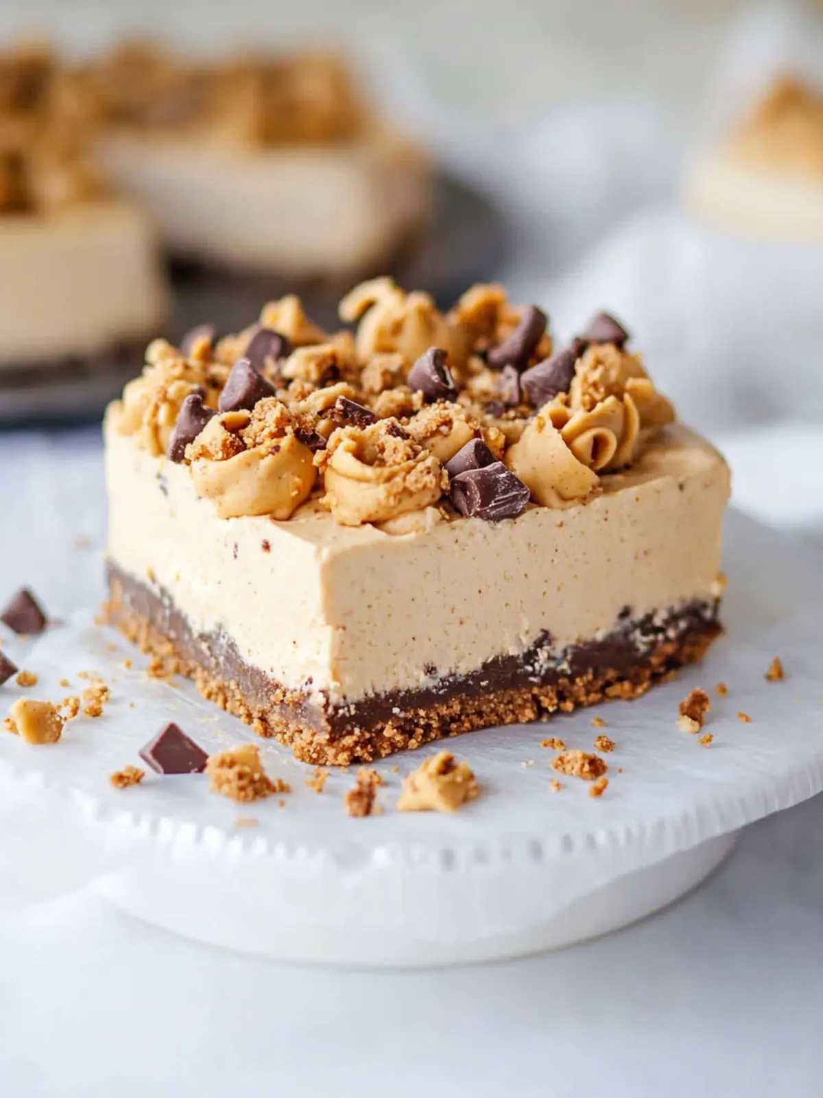 Indulge Guilt-Free with Peanut Butter Cookie Dough Protein Cheesecake Peanut Butter Cookie Dough Protein Cheesecake